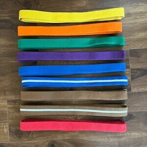 Vintage martial art karate taekwondo belt collection